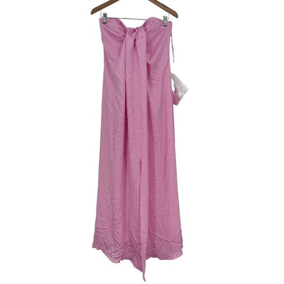 Dessy Collection Draped Satin Grecian Column Gown With Convertible Straps - Picture 2 of 13